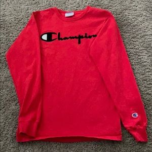 red champion long sleeve